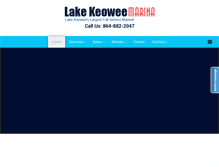 Tablet Screenshot of lakekeoweemarina.com